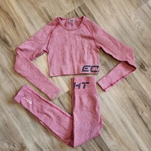 Pink Seamless Athletic Set